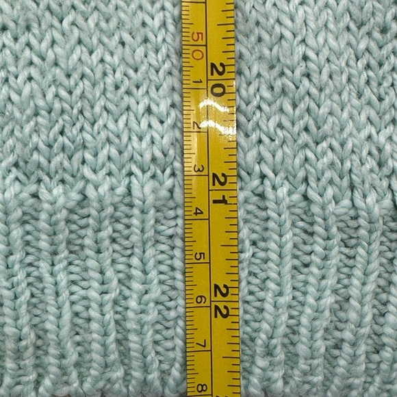 Adam French Mint Green Knit Polo Collar Sweater Top Women's Size Large Acrylic - Picture 11 of 12